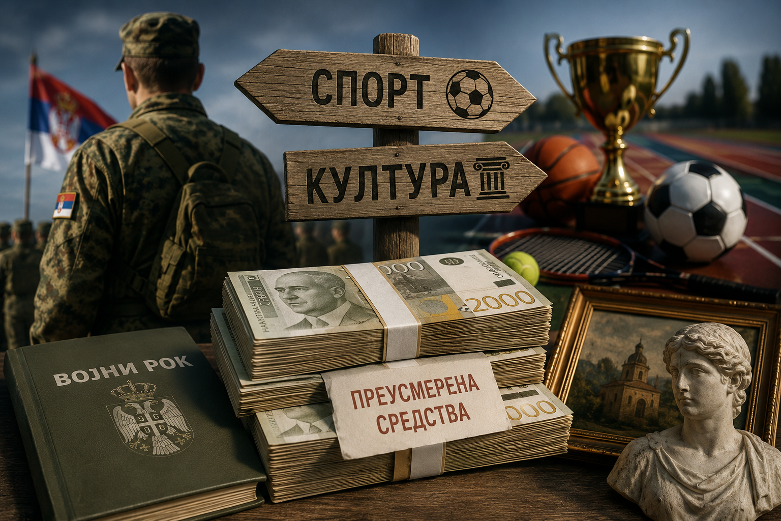 НОВАЦ ЗА ВОЈНИ РОК ПРЕУСМЕРЕН НА СПОРТ И КУЛТУРУ