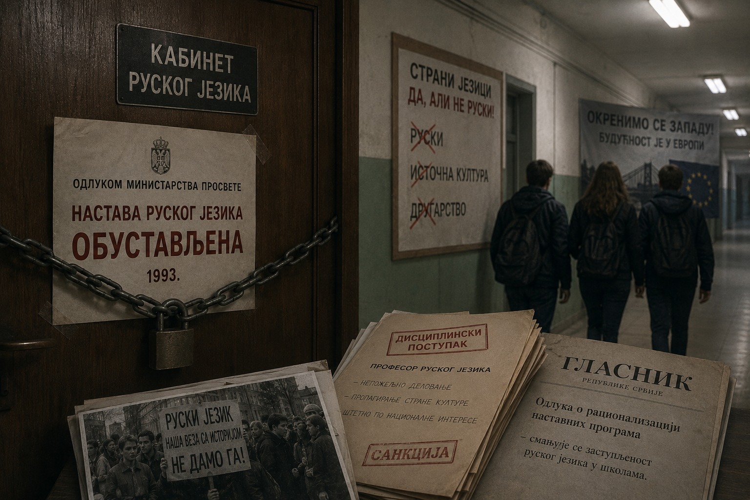 ДА ЛИ ЈЕ РУСКИ ЈЕЗИК ДЕВЕДЕСЕТИХ БИО СИСТЕМСКИ ПОТИСНУТ И ЗАШТО?
