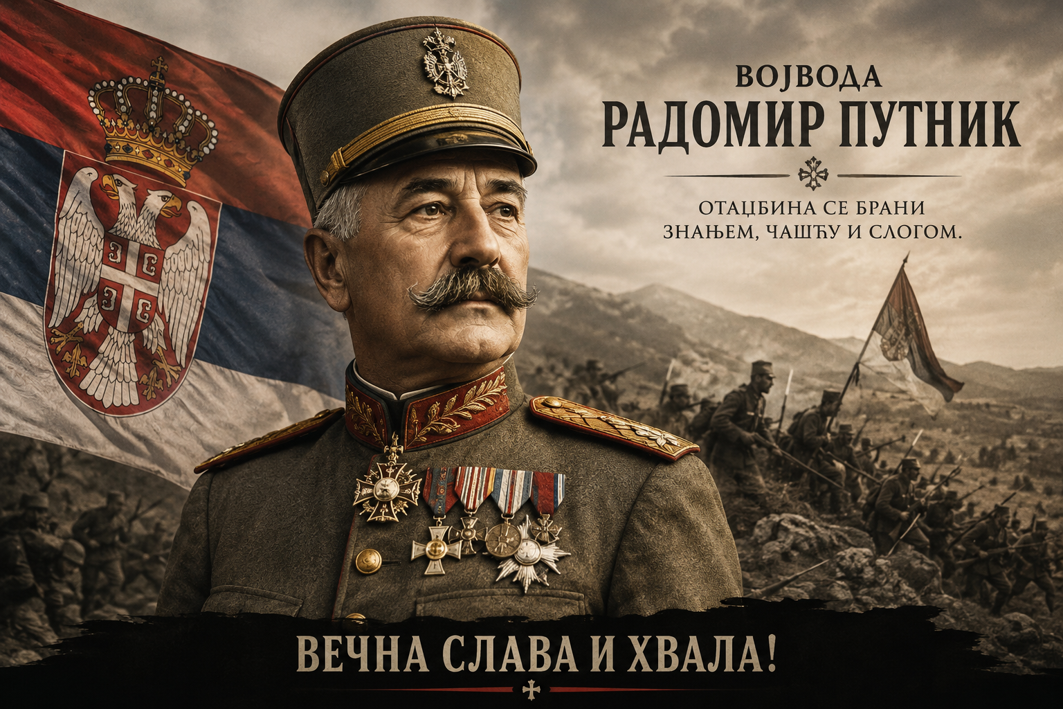 СЕЋАЊЕ НА ВОЈВОДУ РАДОМИРА ПУТНИКА — СТРАТЕГА КОЈИ ЈЕ ОБЕЛЕЖИО ИСТОРИЈУ СРБИЈЕ